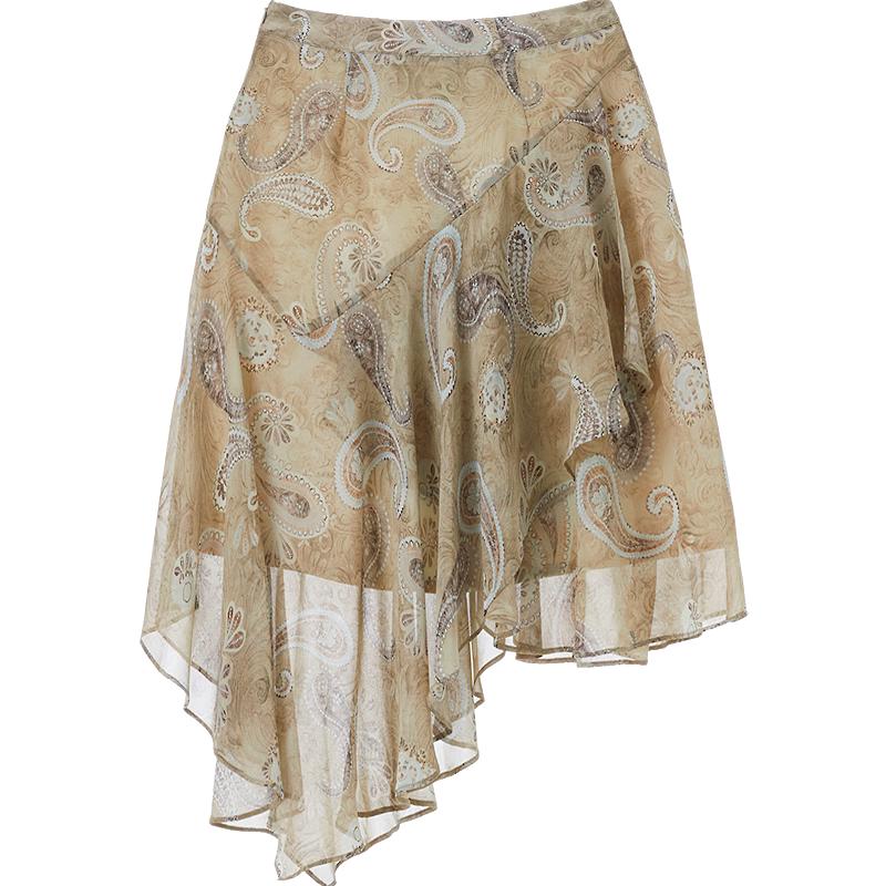 Betu Women s Sea Breeze Paisley Irregular Skirt M