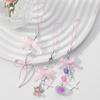 Lovely Bear And Star Dices Key Holder with Ribbon Bowknot Comfortable Resin Alloy Materials for Daily Use Casual Wear