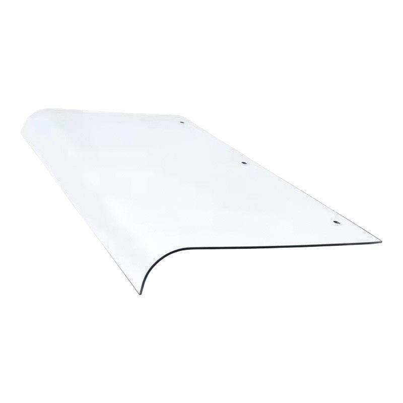 Transparent Organic Glass Rain Shelter: Silent, Support-Free Canopy for Balconies and Eaves