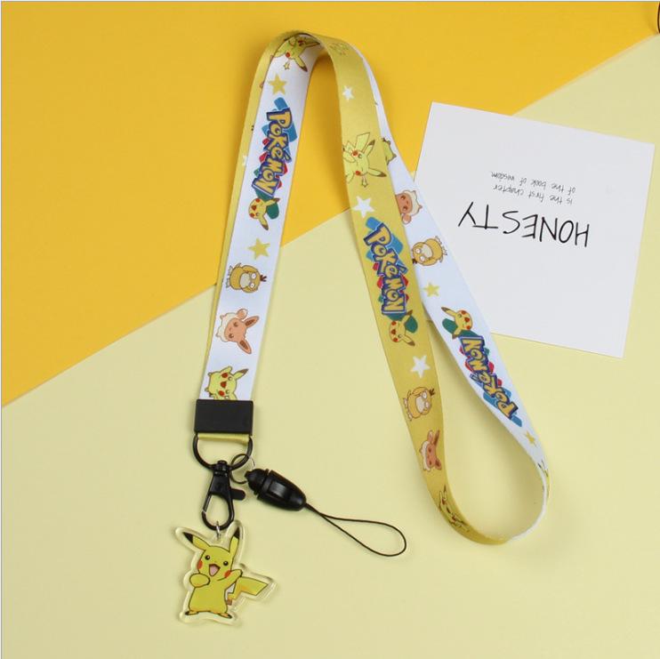 Creative Cartoon Phone Case Lanyard with Acrylic Pendant Keychain - Trendy Neck Hanging Accessory for Women