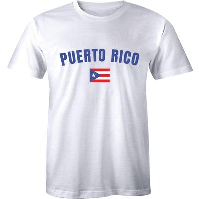 Puerto Rico Flag World Cup Soccer Puerto Rican National Flag T-Shirt Tee Men's Unisex T-Shirt