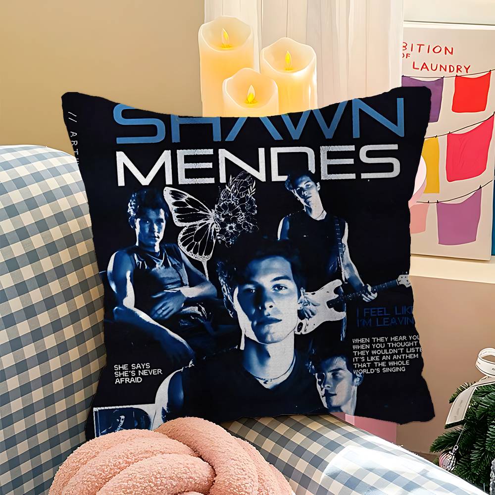 S-Shawn Mendes SINGER Kuddfodral Design Kuddfodral Dekor Högtidsdekorati