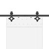 Vidaxl System for Sliding Door Installation, 213.5 Cm, Steel, Black