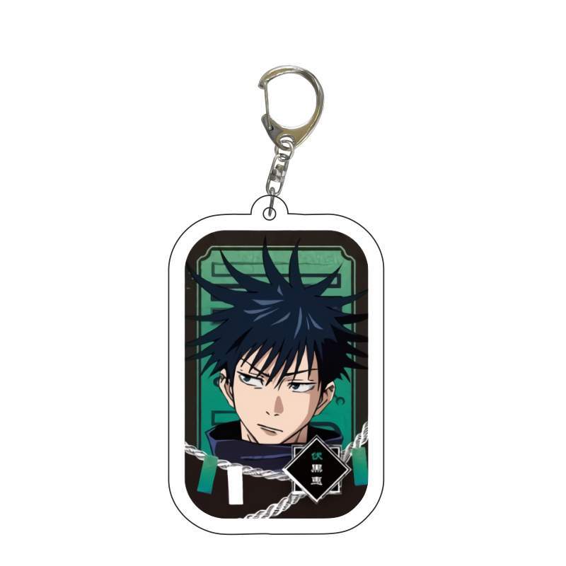 Jujutsu Kaisen Anime Keychain Itadori Yuji Gojo Satoru Cartoon Acrylic Bag Keyring Pendant Cos Accessory