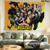 My Hero Academia Wall Tapestry Aesthetic Wall Hanging Printed Fabric Blanket Decorative Tapestries for Bedroom Living Room Home Decor