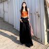 Non Fading Denim High Waist Loose Wide Leg Draped Jeans for Women Slimming