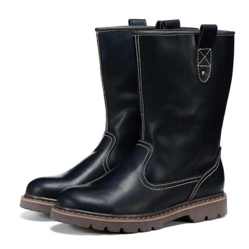 

Кожаные мужские сапоги Высокие сапоги Ботинки Martin из коровьей кожи Мужские уличные монгольские сапоги Сапоги для верховой езды Ковбойские сапоги Дышащие рыцарские сапоги 41