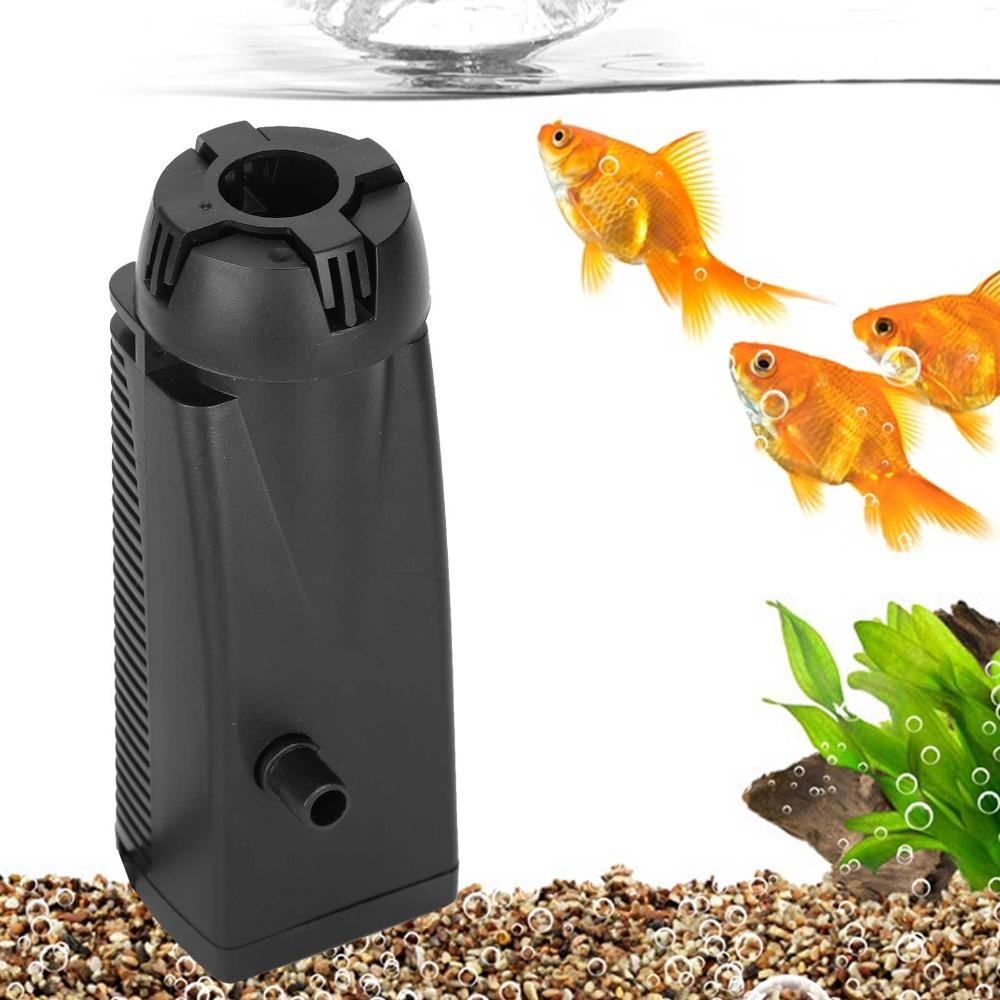 Filter Filtration Hanging Type Aquarium Oil Film Filter Suction Cups Black Fish Tank Filter PVC Surface Skimmer Fish Tanks