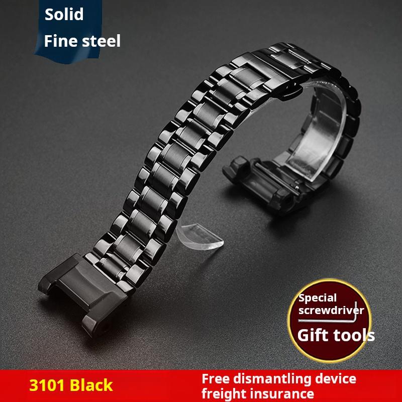 GWG B1000 solid stainless steel strap bracelet For G-SHOCK Casio GWG-B1000-1A third generation Mud King modified Metal watchband