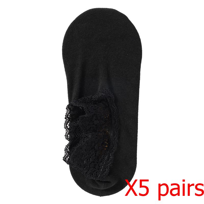 Women's Autumn Winter Thickened Warm Fleece Socks Lace Ankle Socks Non-slip Floor Socks