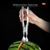 GEDO LFGB Certification 304 Stainless Steel Kitchen Durian Opener Strengthen and Power Save Handle Watermelon Cracker for Party