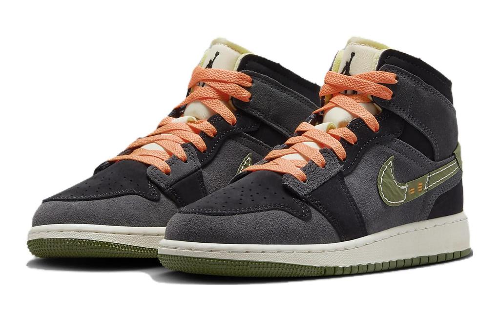 Jordan 1 Mid SE Craft Anthracite Light Olive GS FD5847-003
