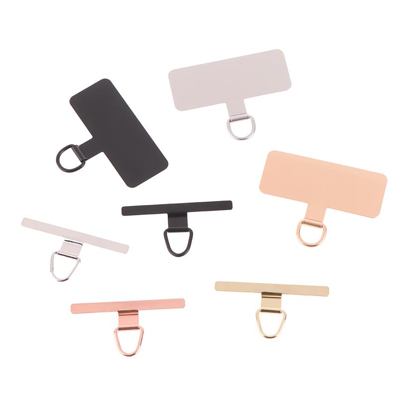 Ultratunn rostfri telefonfäste patch packning mobiltelefon rem delar säkerhetsanslutningsstycke