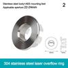Portable Stainless Steel Sink Overflow Covers Round Replacement Sink Hole Cover Tub Drain Stopper Kitchen Bathroom Supplies