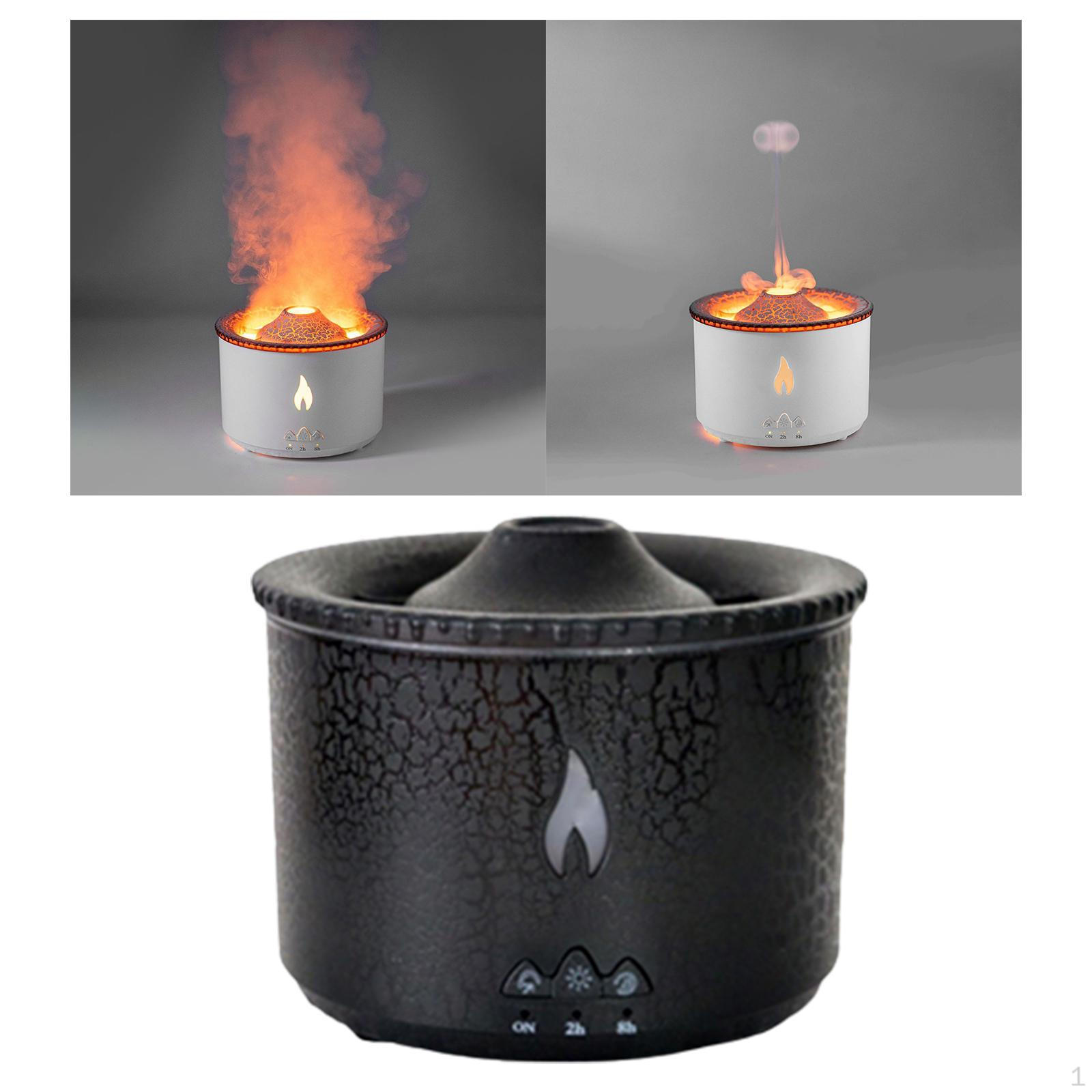 Flame Air Humidifier, Aroma Diffuser Auto Shut Off 360ml LED Night Light, Simulation