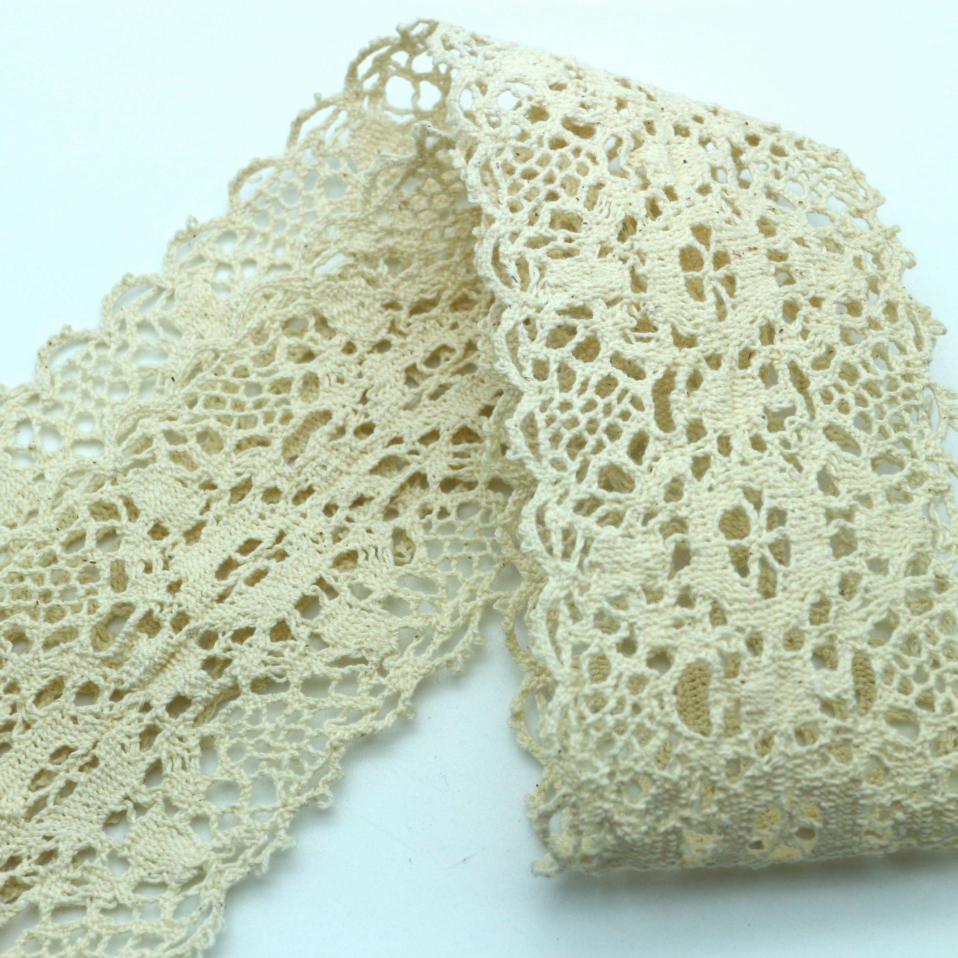 Хлопковое Кружево, Скатерти, Шторы, Тканевые Материалы, Кружевные Аксессуары, Кружево с Вышивкой Хлопковой Нитью H60506