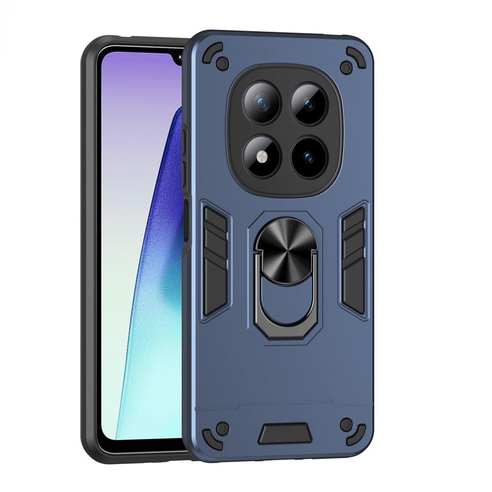 

Для Xiaomi Redmi Note 15 Pro+ 5G Чехол Магнитный Держатель Кольцо Противоударная Броня Чехол Для Redmy Note15 Pro Plus Защита Объектива Fundas RM Note 15 Pro Plus темно-синий