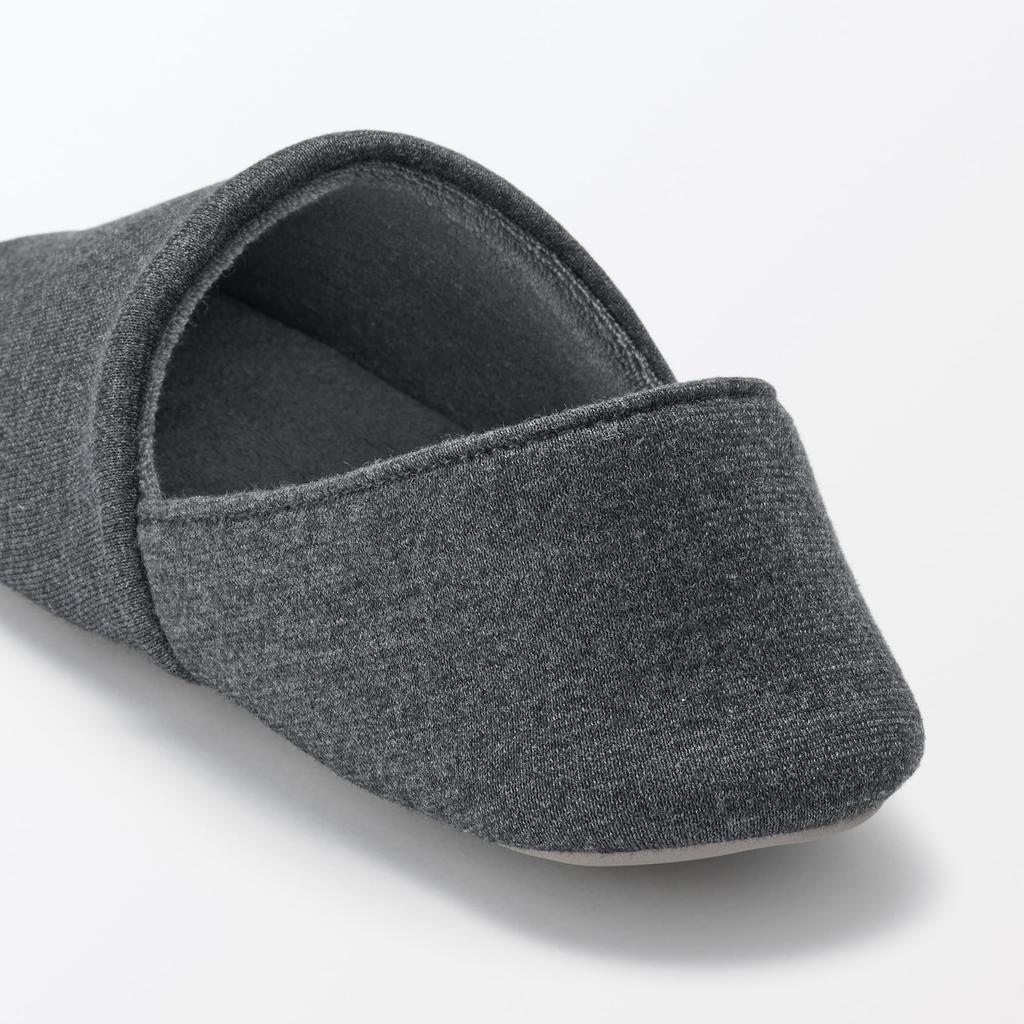 MUJI Bavlněná směs Džersej Přenosný Do pokoje Tmavá Velikost M 84731709 Boty, Šedá, (Velikosti 22-24,5 cm),