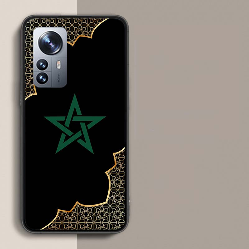 Morocco Flag Soccer Phone Case For Xiaomi Mi 13 12T Poco F7 Pro 14 Ultra 15 Pro 12X 12 9 8 Lite 5G 11T 11i 10 10T Pro Capa Co