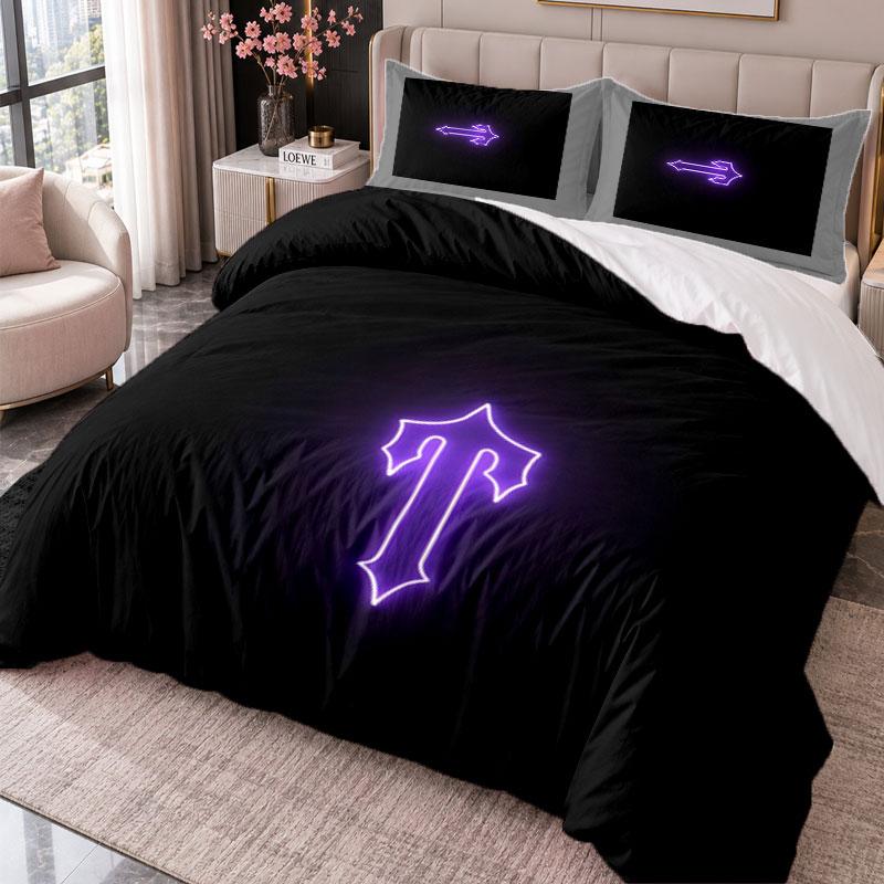Trapstar 3Pcs Bedding Set Duvet Cover With Two Pillowcases For Bedroom Home Decoration