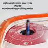 Solid Rubber Profiling Strips with Gear Teeth Design Precise Wood Shape Transfer Tool Multiple Size
