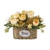 Artificial Floral Arrangement in Basket for Home And Event Decoration, Centerpiece Office