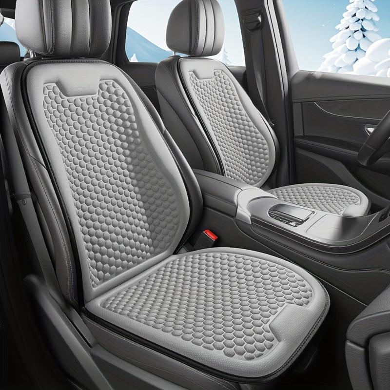 1 unidad Cojín para Asiento de Coche - Almohadilla Refrigerante Transpirable para Todas las Estaciones con Base Antideslizante, Eficiencia de Refrigeración y Calefacción, Fácil de Limpiar - Compatible con la Mayoría de los Vehículos