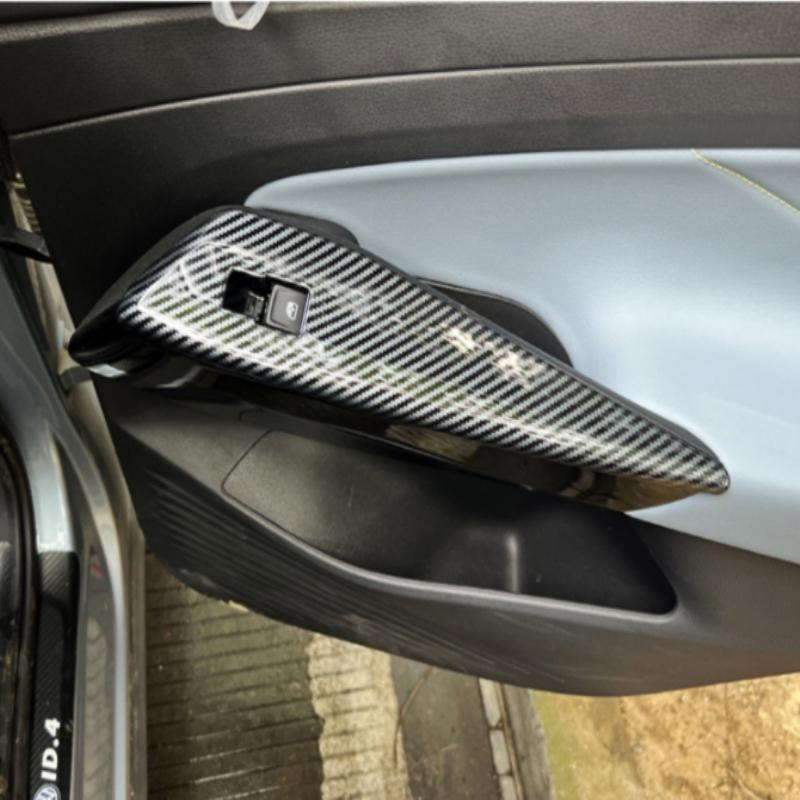 Für Volkswagen VW ID.4X ID.4 CROZZ 2022 Carbon Innen Auto Türgriff Trim Panel Fenster Schalter Taste air vent Abdeckung