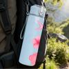 1PC Plumeria Starfish Minimal Art 750ml Color Plastic Sports Water Bottle Leakproof Flip Straw Lid Suitable for Sports Office Home Use