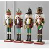 Christmas Nutcracker Ornament 12 inch Traditional Painted Wooden Nutcracker Soldier Doll Nutcracker Figures Holiday Party Tabletop Christmas Decorat