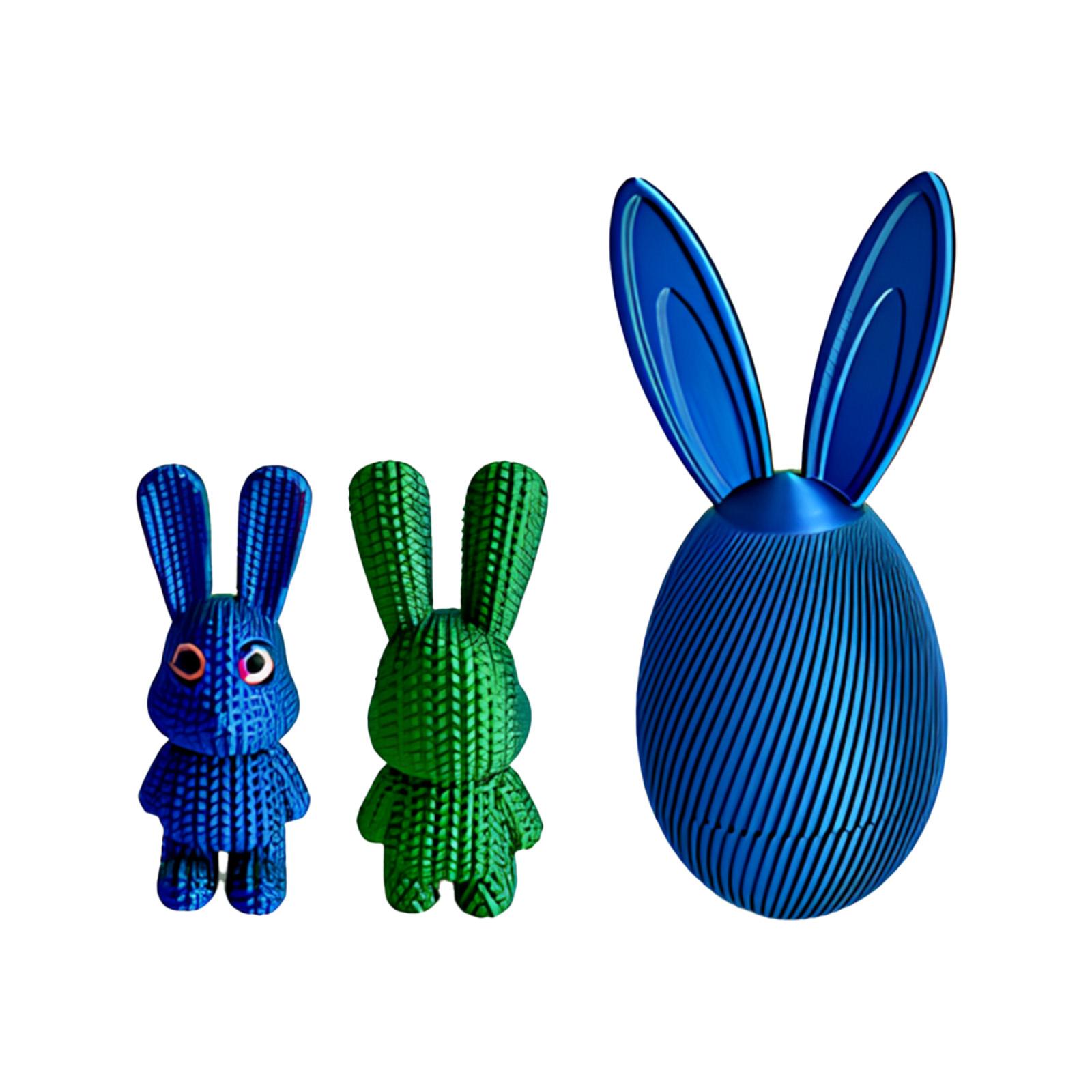 

3D Printed Easter Bunny Egg With Cute Little Bunny Inside Creative Easter Egg Decoration