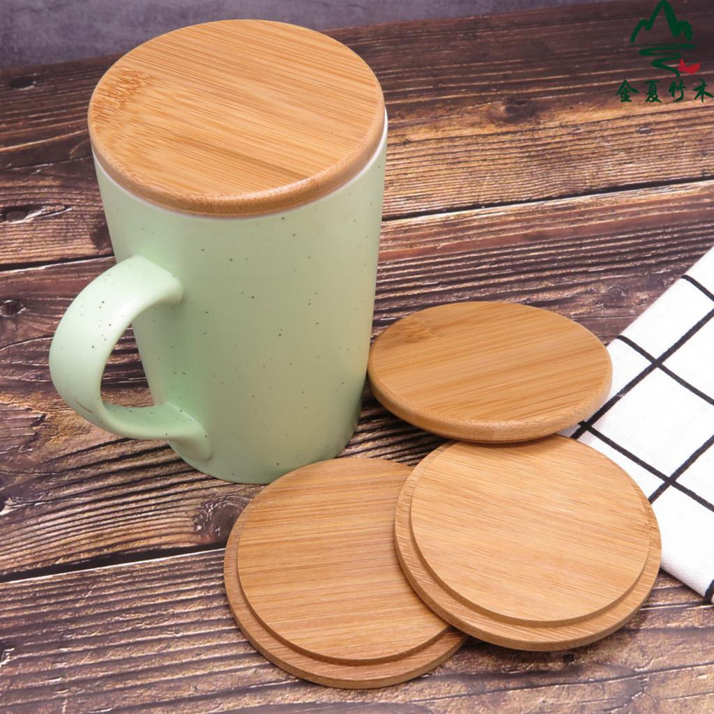 Coperchio Tazza in Bambù Fatto a Mano Ecologico Materiale Legnoso Riutilizzabile Durevole/Leggero Adatto per Tazze/Tazze da Tè