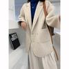 Loose Long Sleeve Turn Down Collar Coats Women Coat Winter Autumn
