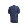 Adidas Solid Color Breathable Training Running Short Sleeve T-Shirt Men Tops Blue FM5395