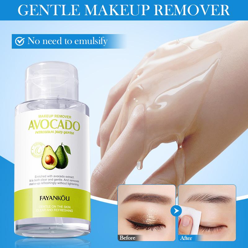 300ml Avocado Vaseline Makeup Remover Large Capacity Cleanses Makeup, Gentle, Non-Irritation And Quickly Removes Makeup