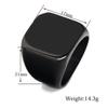 2025Vintage Simple Polished 18MM 304 Stainless Steel Titanium Ring