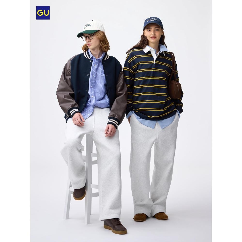 Uniqlo Gu Heavy Weight Sweatshirt Wide Straight Pants