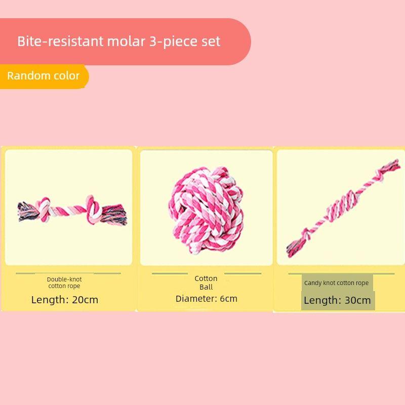 

Dog Toy Bite-Resistant Teether Ball Medium Small Dog Puppy Teddy Golden Retriever Sound Pointed Chicken Pet Supplies Package Three-piece set of resistant teeth