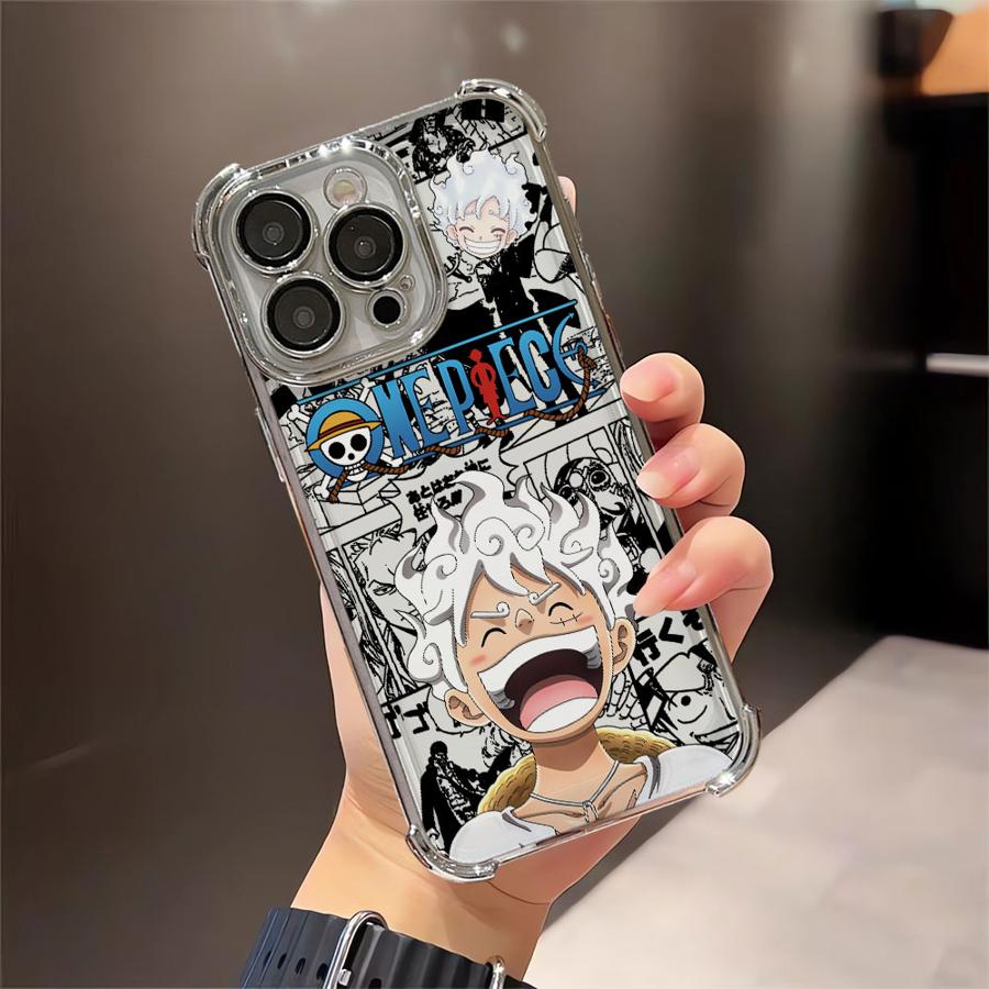 Anime Luffys Laughs Plating Phone Case For Xiaomi 15T 15 14 13 Poco M7 F7 F4 F5 X7 X6 X5 X3 Pro Ultra 4G 5G Anti Fall Airbag