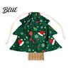 Christmas Gift Bags Tree Shaped with Drawstring Reusable Holiday Fabric Bags Decor Winter Goodie Storage Pouches for Present Wrapping Party Favors