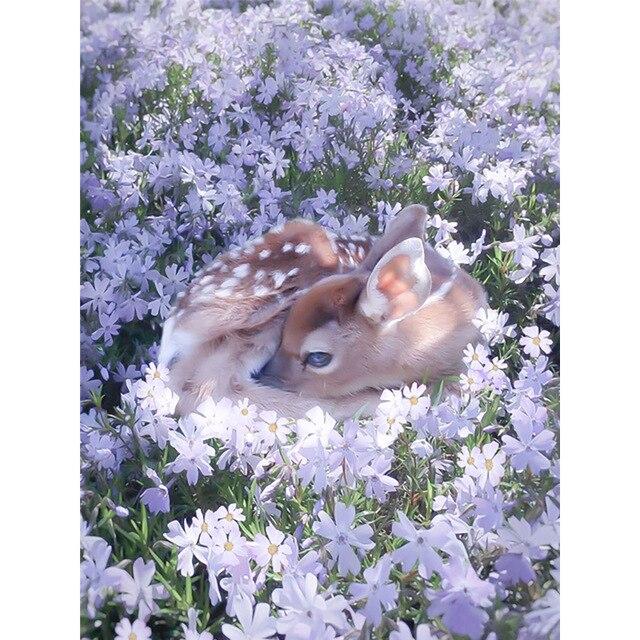 5D DIY volle quadratische Runde Diamant Malerei Hirsch Kreuzstich Verkauf Diamant Stickerei Tier Fuchs Mosaik Blume handgemachte Geschenk Kunst