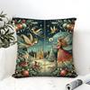 Nordic Style Classic Doll Print Pillow Case Linen Pillow Case Sofa Home Decor Cushion Cover Cushion Cove