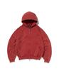 Suade Cropped Washed Hood Zip Up [Red]