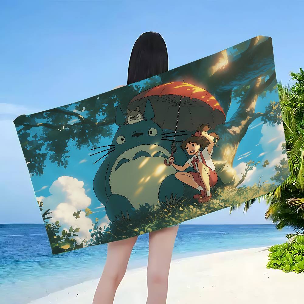 My Neighbor T-Totoroes Anime Anime Beach Swimming Towel Soft Absorbent Washcloth Children's Gifts For Kids Travel Camping Gym