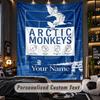 Personalized Wall Tapestry,Arctic Monkeys Custom Printed Name, Fabric Wall Art For Indoor Room Backdrop