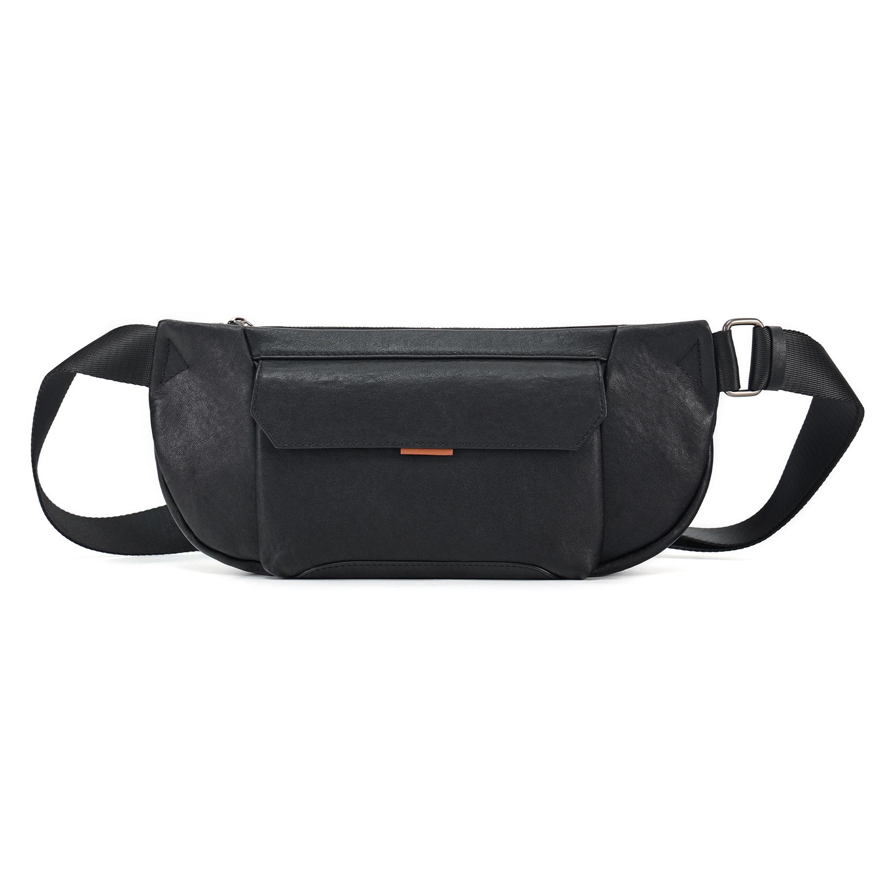 

Мужская премиальная сумка кроссбоди из кожи растительного дубления - Большая вместительная повседневная спортивная наплечная сумка