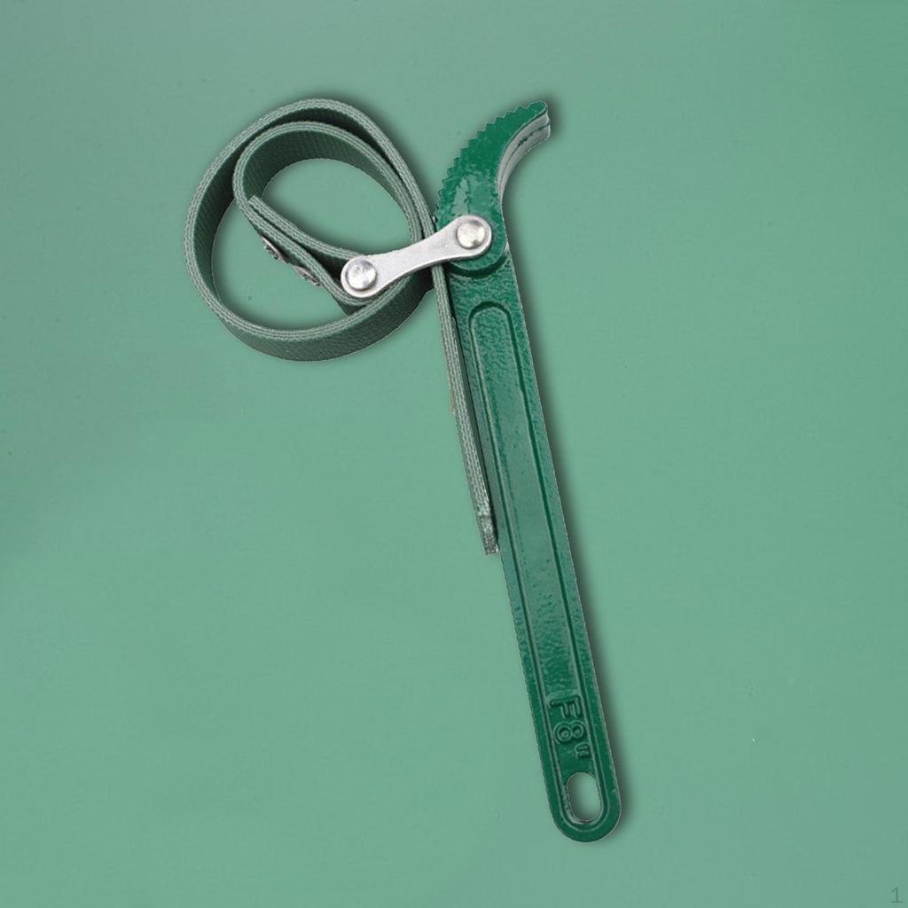 Strap Wrench Engine Opener High Carbon Steel Handle Auto Tools Multipurpose Removal
