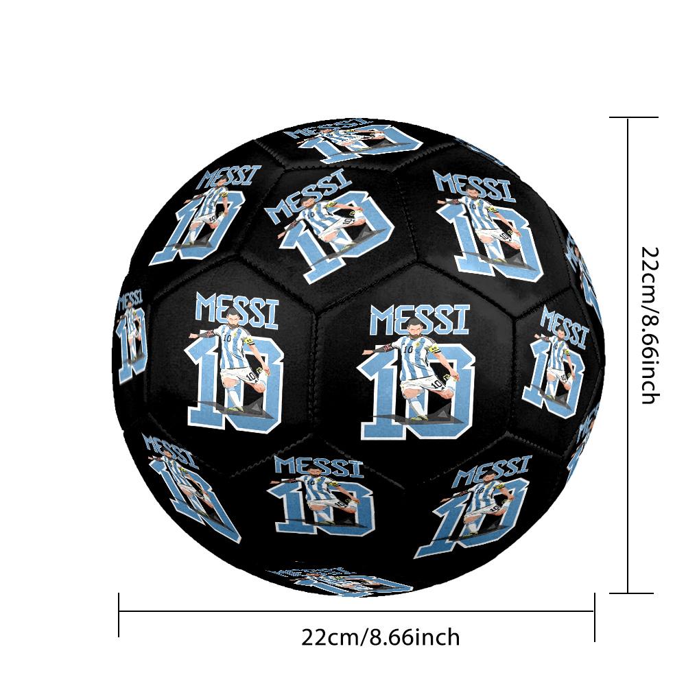 Argentina's Golden Celebration Soccer Ball Size 5 Football Machine-Stitched Indoor/Outdoor Training and Matches Soccer Accessory