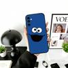 Cut Cartoon C-Cookies Monster Phone Case Black Silicone Soft For Samsung Galaxy A73,A72,A71,A70,A53,A52,A51