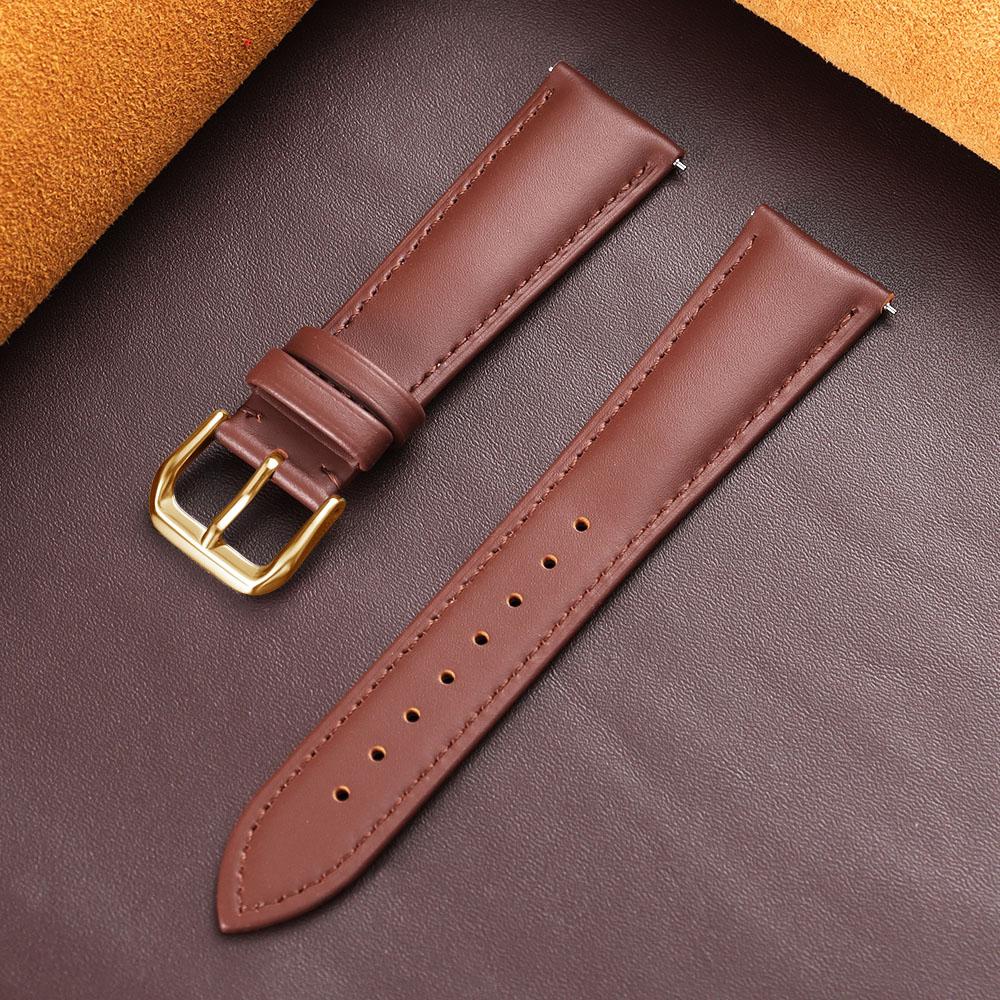 Genuine Calfskin Watch Strap for DW Soft Casual Leather Replacement Wristwatch Band Men's 18mm 19mm 20mm 21mm 22mm Watchband